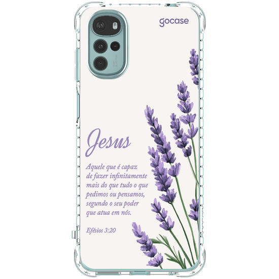 Capinha para celular  Jesus - Ramos Lavanda