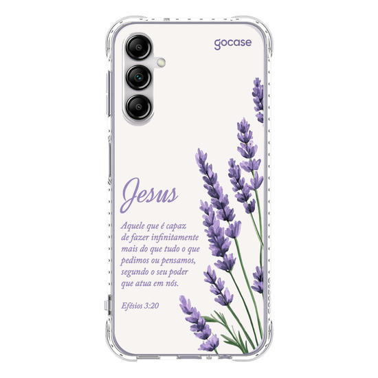 Capinha para celular  Jesus - Ramos Lavanda
