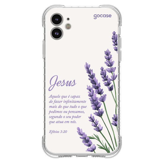 Capinha para celular  Jesus - Ramos Lavanda