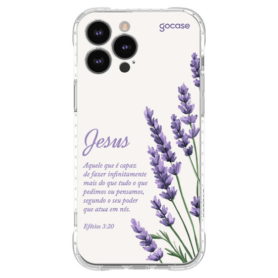 Capinha para celular  Jesus - Ramos Lavanda