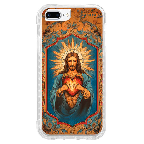 Capinha para celular  Jesus Sagrado Coração Pintura