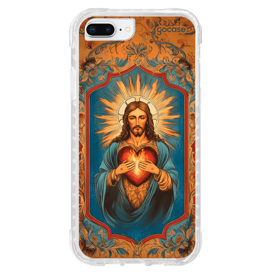 Capinha para celular  Jesus Sagrado Coração Pintura