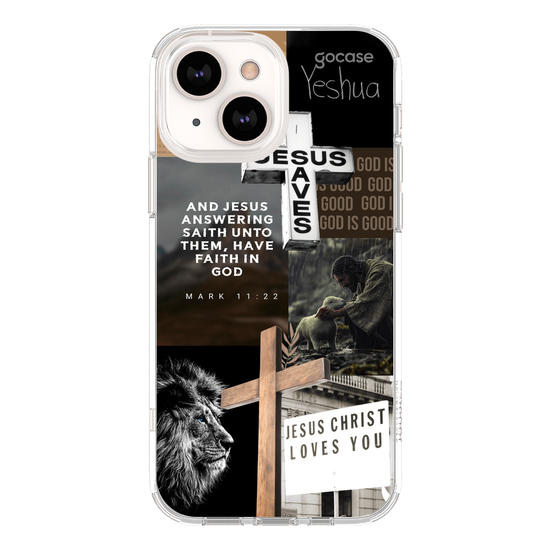 Capinha para celular Jesus Saves Colagem