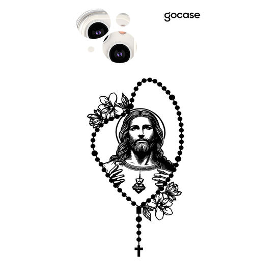 Capinha para celular  Jesus - Terço