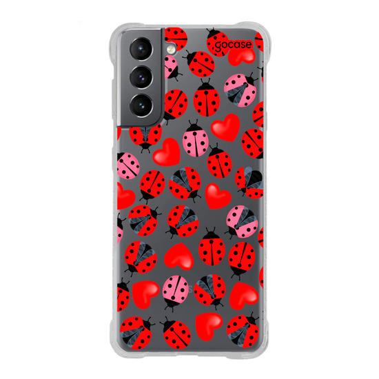 Capinha para celular Joanhinha e Corações