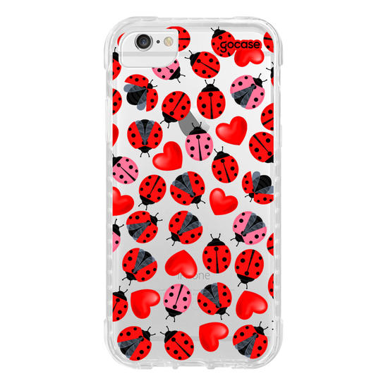 Capinha para celular Joanhinha e Corações