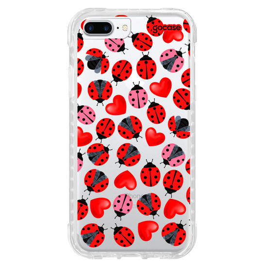 Capinha para celular Joanhinha e Corações