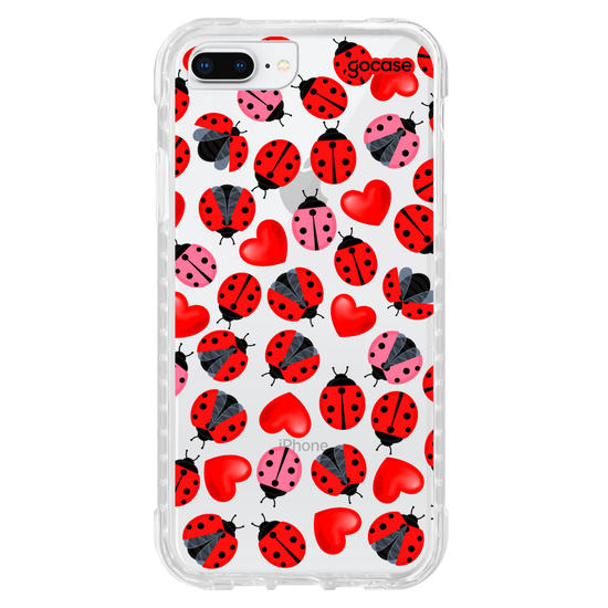 Capinha para celular Joanhinha e Corações