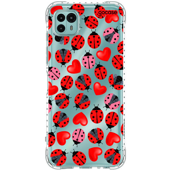 Capinha para celular Joanhinha e Corações