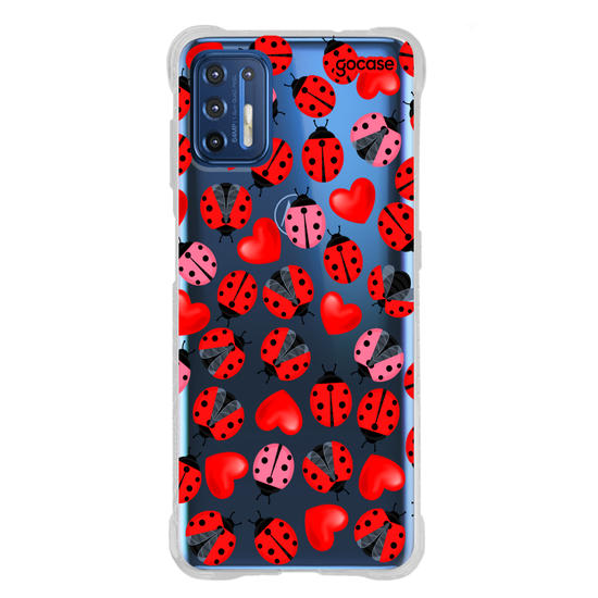 Capinha para celular Joanhinha e Corações