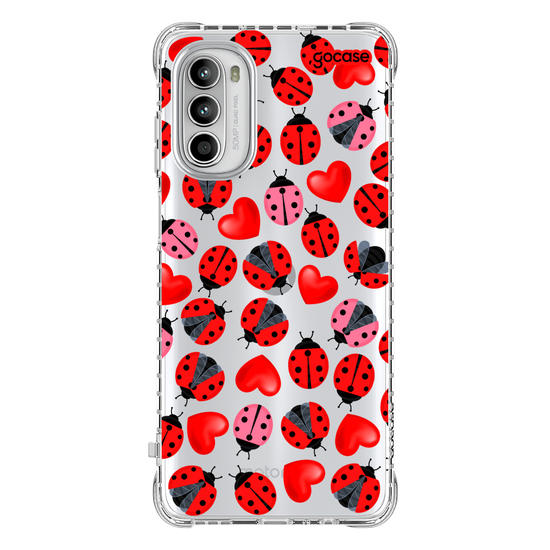 Capinha para celular Joanhinha e Corações