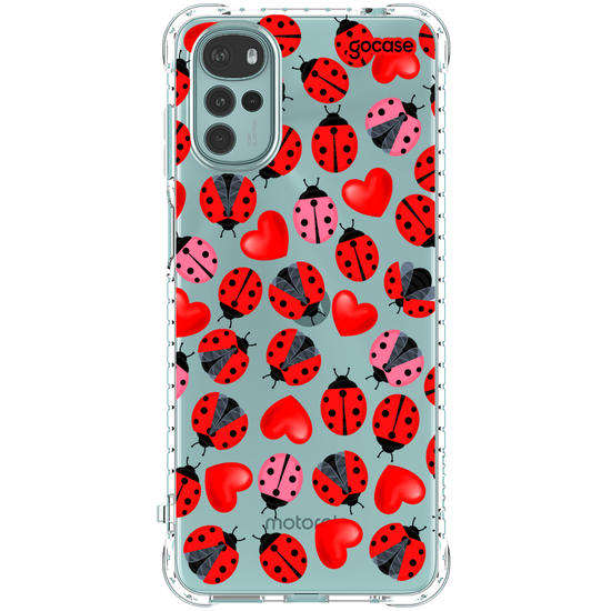 Capinha para celular Joanhinha e Corações