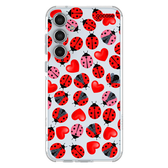 Capinha para celular Joanhinha e Corações