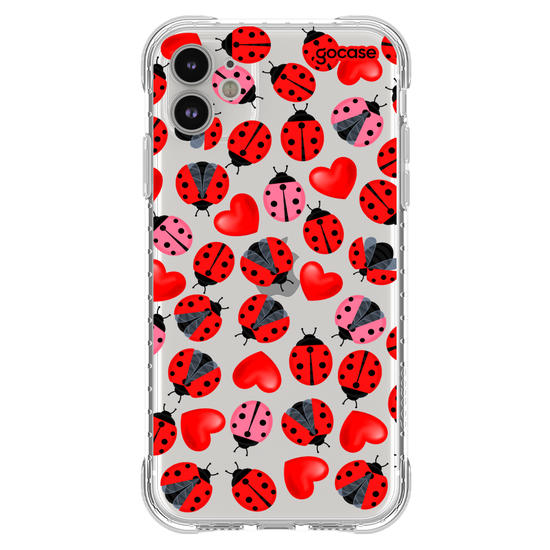 Capinha para celular Joanhinha e Corações