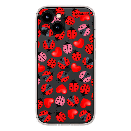 Capinha para celular Joanhinha e Corações