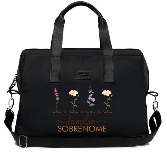 Bolsa Joy - Família Manuscrita & Flores Four