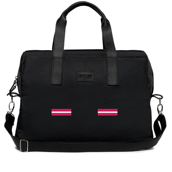  Bolsa Joy - Iniciais Com Listras Cortadas