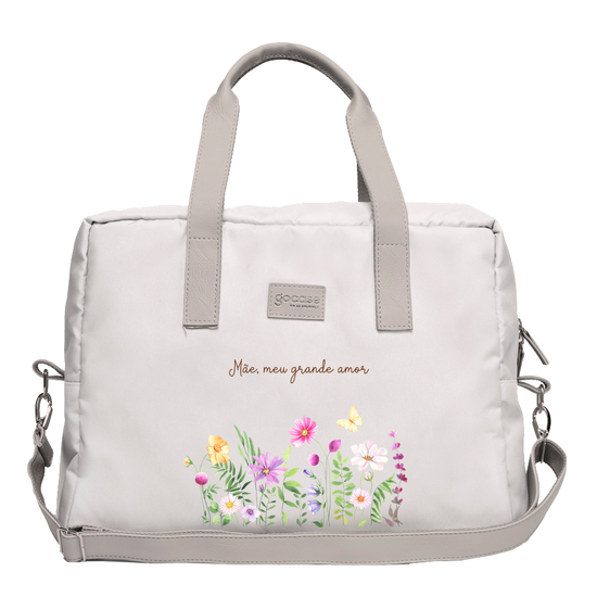Bolsa Joy -  Mãe - Frases Minimalistas e Flores