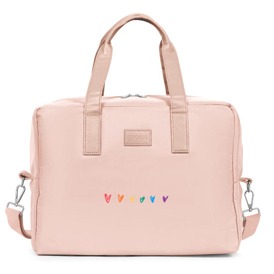 Bolsa Joy Pro - Corações Arco-Íris com Nome