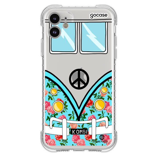 Capinha para celular Kombi Azul