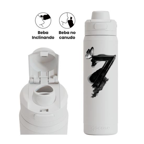 Garrafa Térmica Flip Pro + Ebook - Kpop - Seven