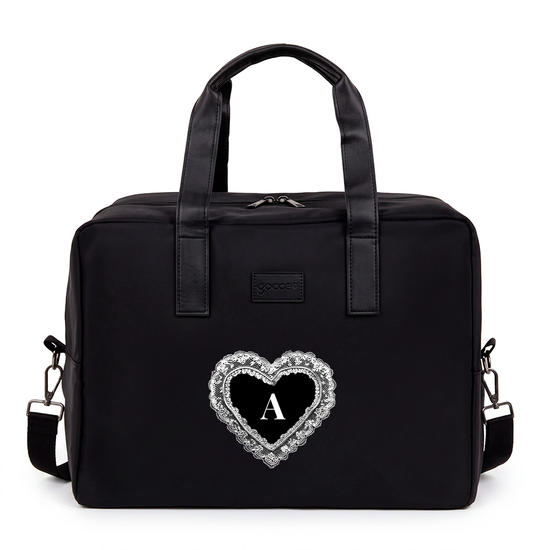 Bolsa Joy Pro - Lace Heart Initial