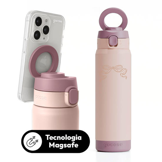 Garrafa Térmica Magsafe + Ebook - Laço Delicado