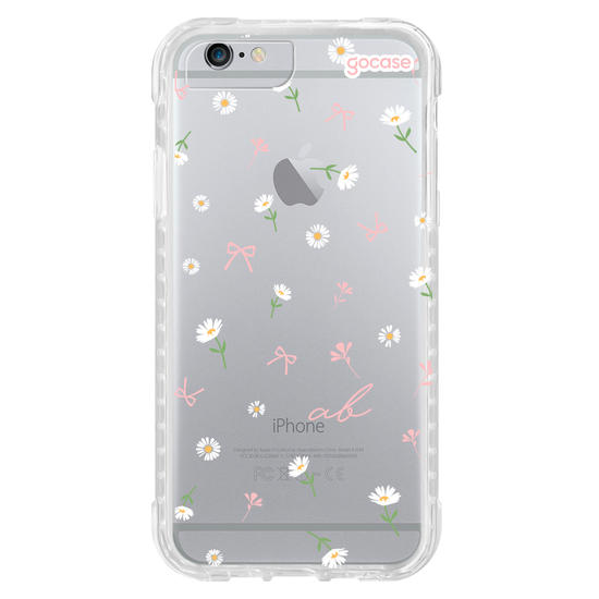 Capinha para celular  Laços e Margaridas