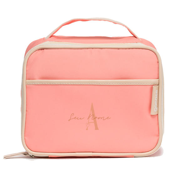 Bolsa Térmica Midi Rosa - Inicial Heart com Nome