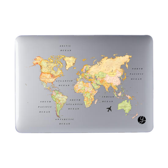 Download Laptop Case Macbook World Map Macbook Air 13 Inch 2010 2017 Gocase