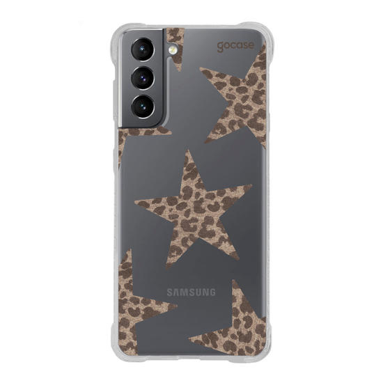 Capinha para celular  Leopard Stars