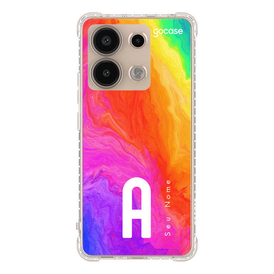 Capinha para celular Inicial Arco-Íris