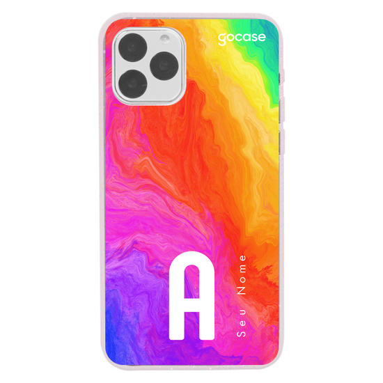 Capinha para celular Inicial Arco-Íris
