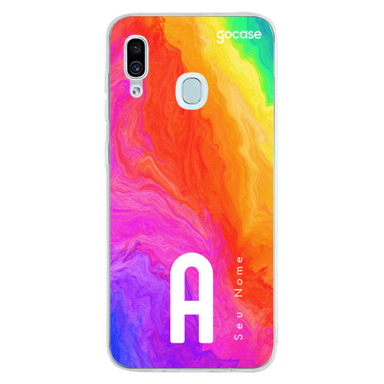 Capinha para celular Inicial Arco-Íris