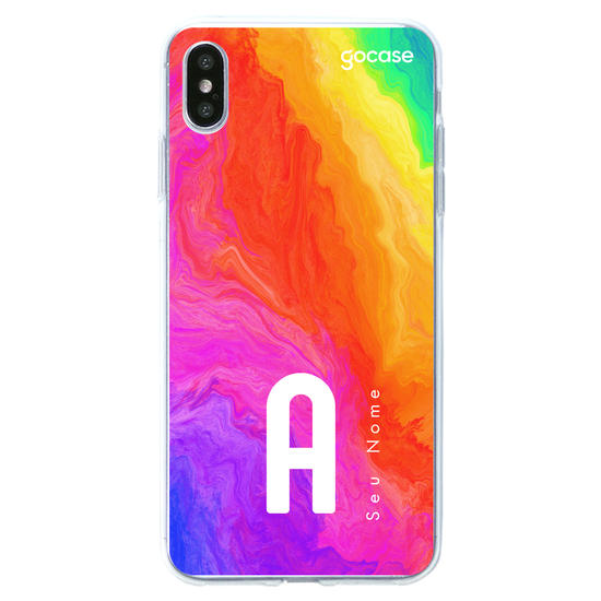 Capinha para celular Inicial Arco-Íris