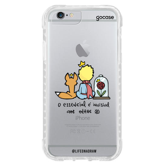 Capinha para celular O Essencial é Invisível aos Olhos