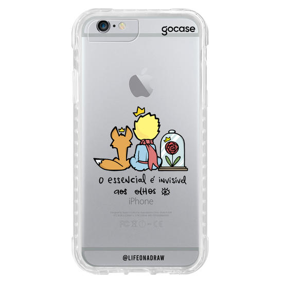 Capinha para celular O Essencial é Invisível aos Olhos