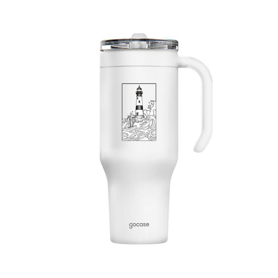 Copo Térmico Life + Ebook - Lighthouse Line