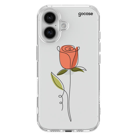 Capinha para celular Rosa e Linhas