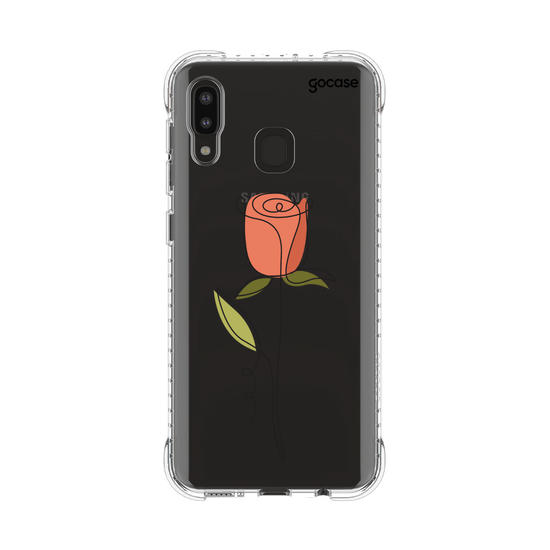 Capinha para celular Rosa e Linhas