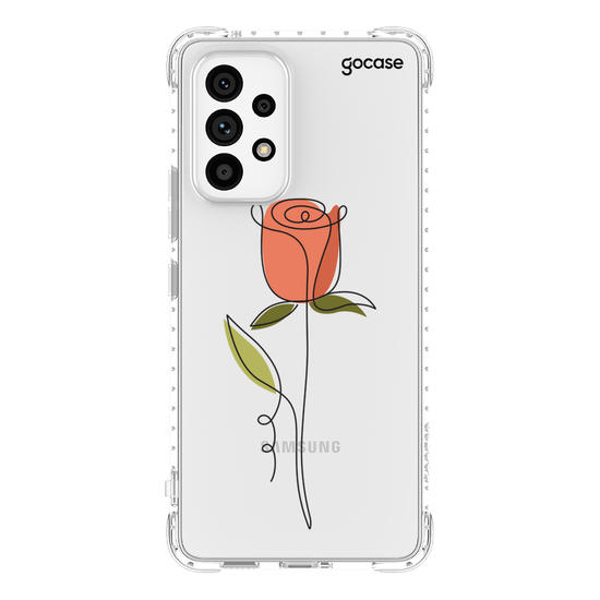 Capinha para celular Rosa e Linhas