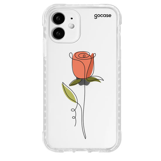 Capinha para celular Rosa e Linhas