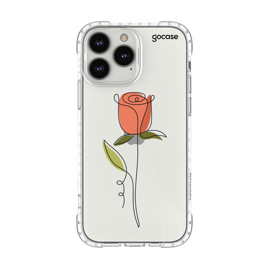 Capinha para celular Rosa e Linhas