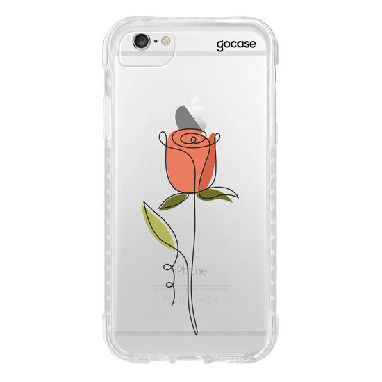 Capinha para celular Rosa e Linhas