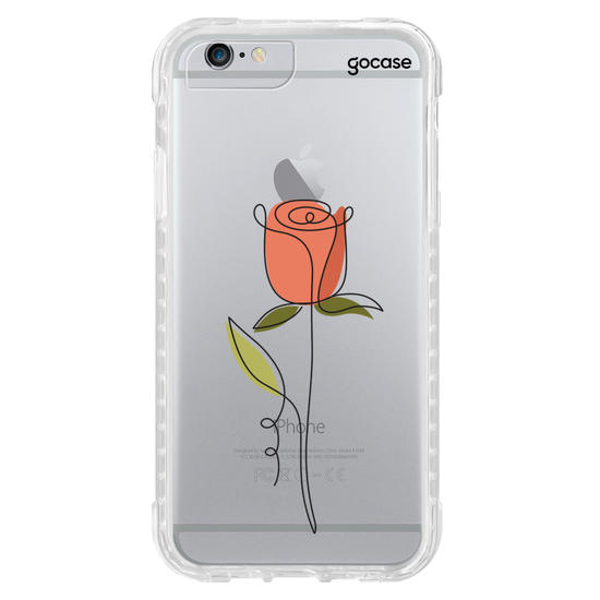 Capinha para celular Rosa e Linhas