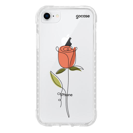 Capinha para celular Rosa e Linhas