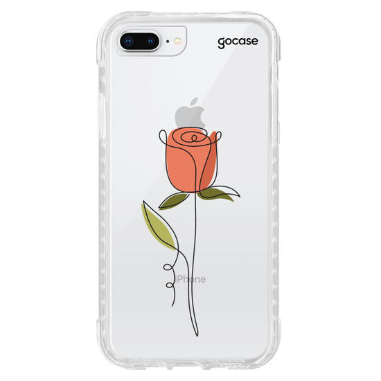 Capinha para celular Rosa e Linhas