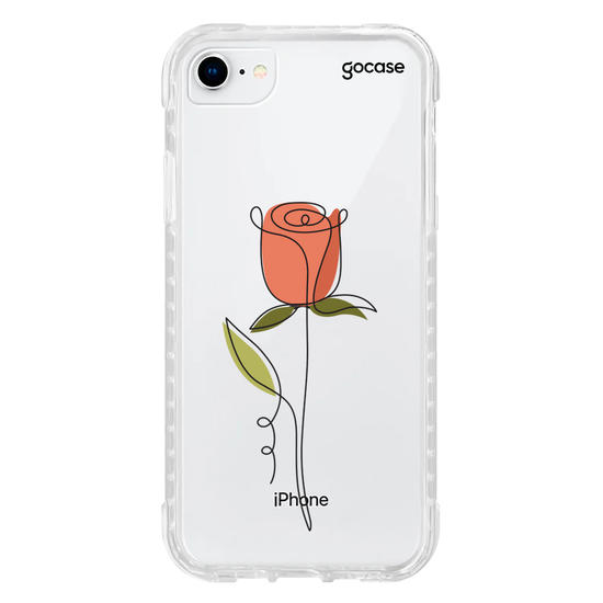 Capinha para celular Rosa e Linhas