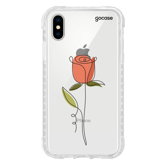 Capinha para celular Rosa e Linhas