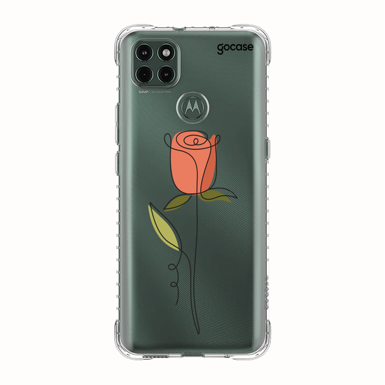 Capinha para celular Rosa e Linhas